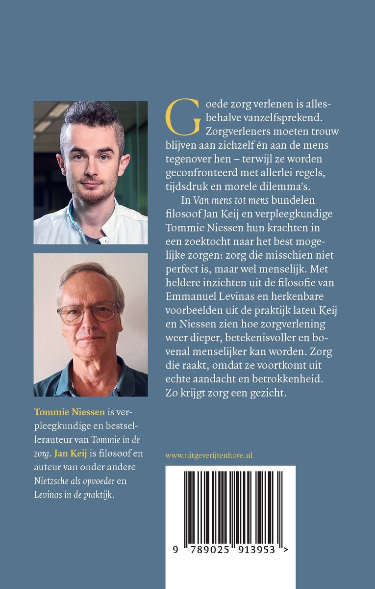 Boekomslag met portretten van Tommie Niessen en Jan Keij. Onder de portretten staat de titel, auteurs en uitgever.