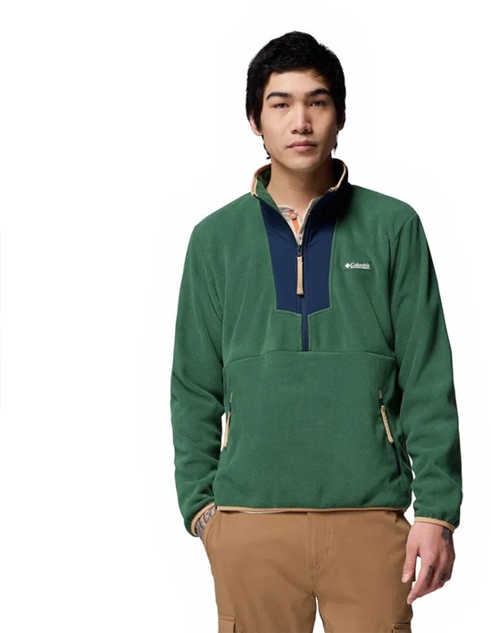 Columbia Dames Sequoia Grove Half Zip Fleece, Fleece Pull Over, Dark Stone, Zwart, XL