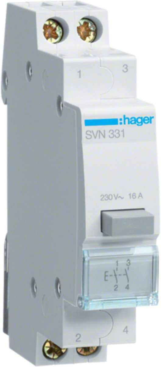 Hager Signaalmodules & Drukknoppen Modulaire Drukknop - SVN331 - E2KCC