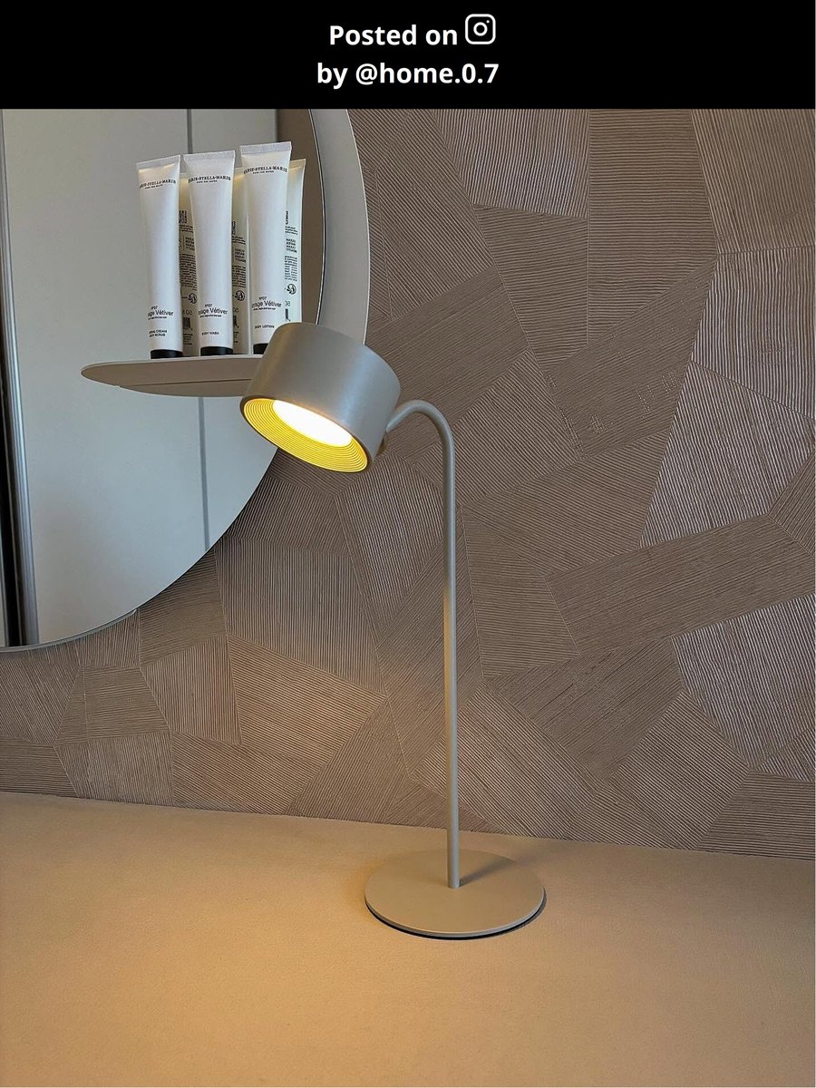 STIRLING - Oplaadbare Leeslamp - Accu/Batterij - LED Dimb. - 1x3W 2700K - 3 StepDim - Zwart
