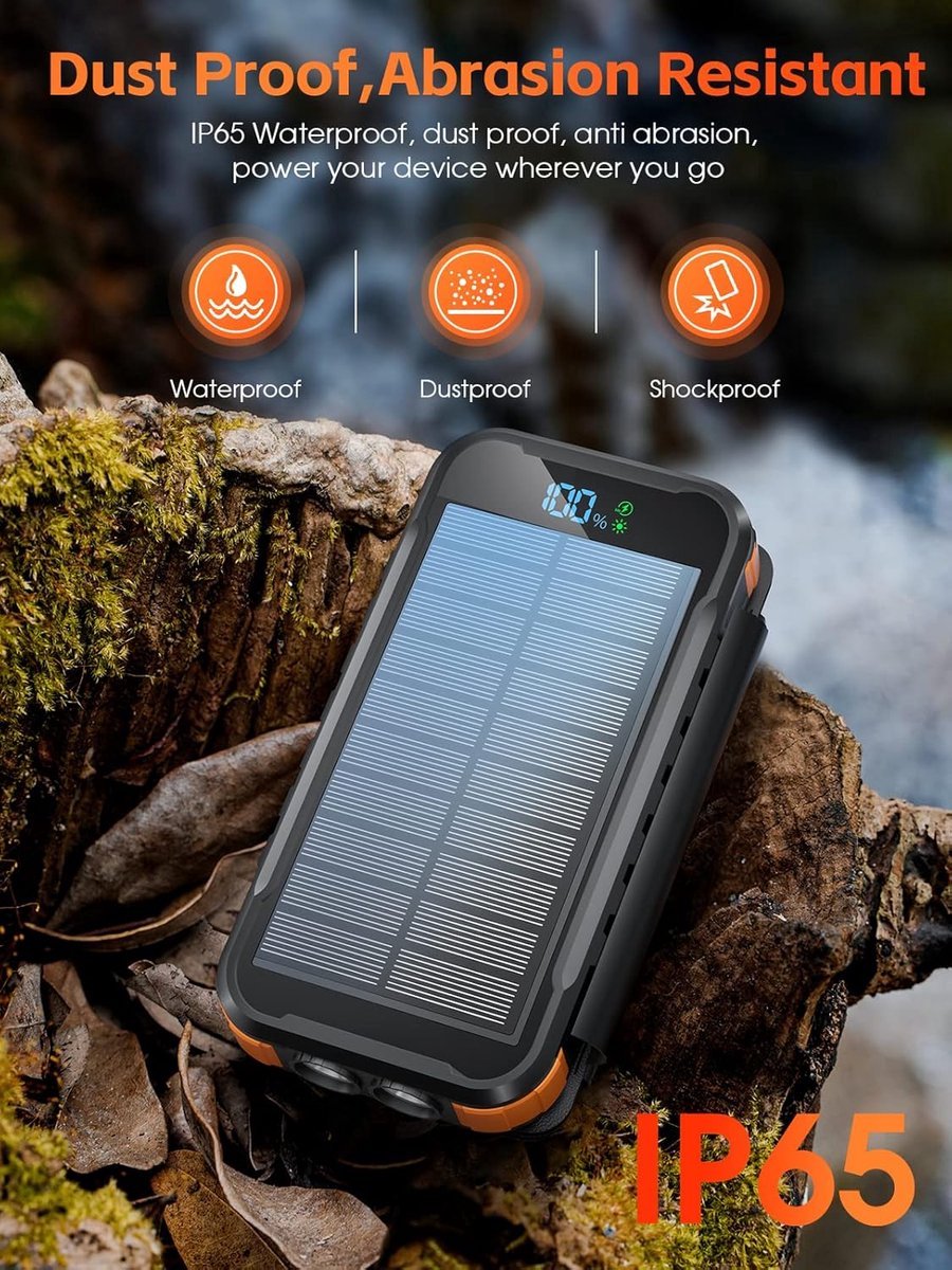 Sounix Powerbank Zonne-energie - Solar - afbeelding 2