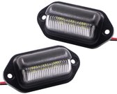 EXCITAT LED-kentekenplaatverlichting - 6500K kentekenplaatverlichting - Ingebouwde CAN-bus - Geschikt voor campers, bestelwagens, vrachtwagens, SUV's, aanhangwagens en touringcars - 2 stuks - 12V