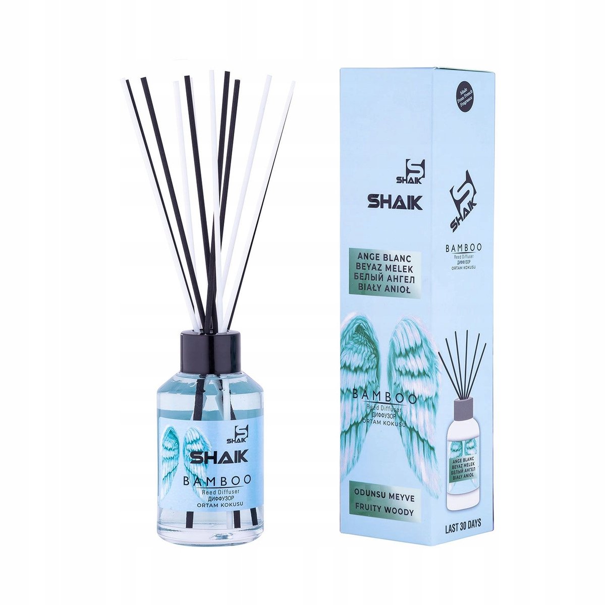 SHAIK Witte Engel Geurverspreider met Stokjes - 115 ml
