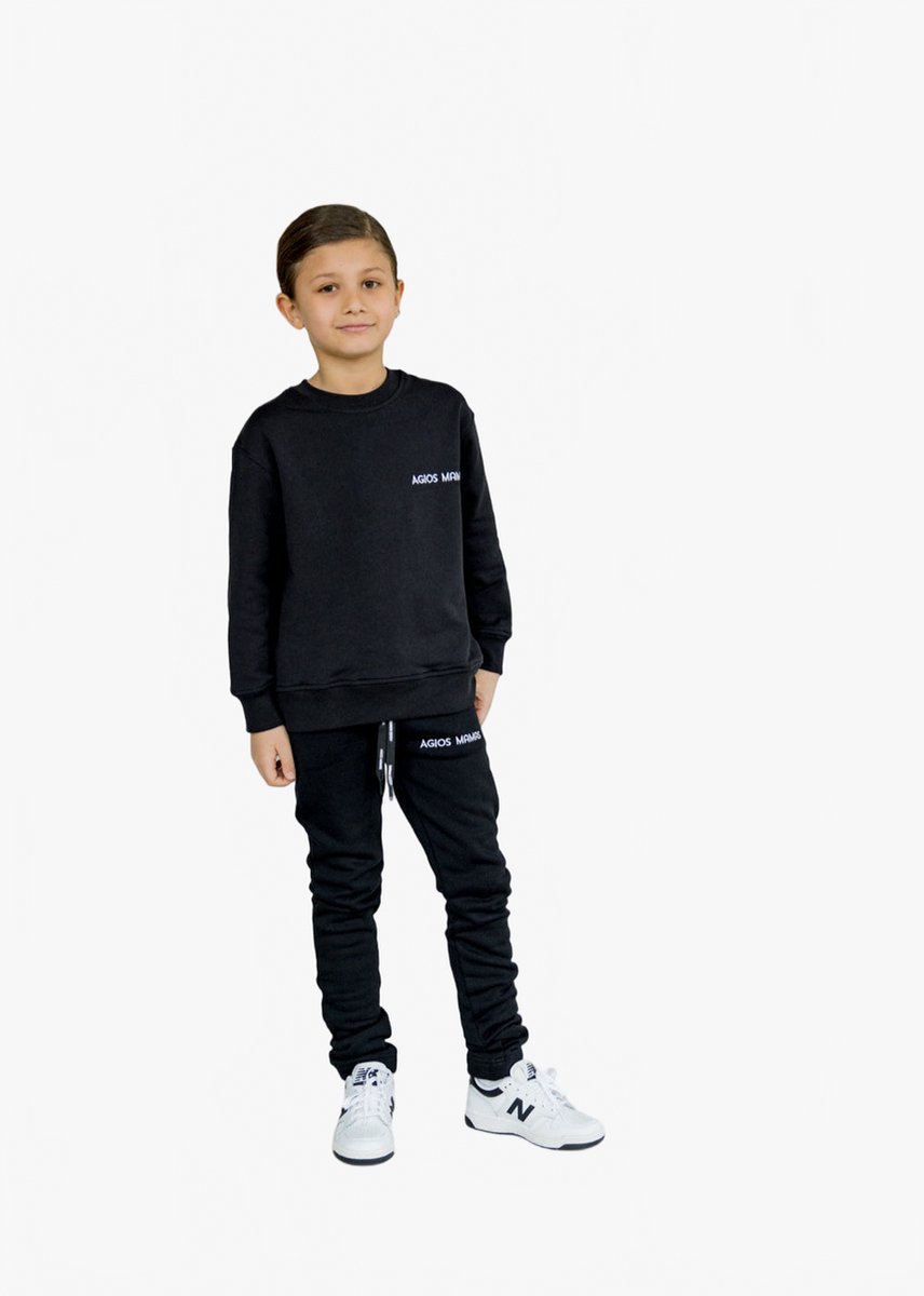 Basic Sweater Unisex - 100% katoen 320 GSM - Regular Fit - Maat 134-140 -