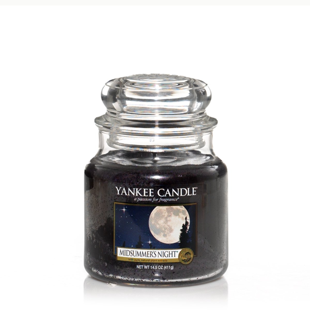 Yankee Candle Medium Jar Geurkaars - Midsummer's Night Donkerblauw