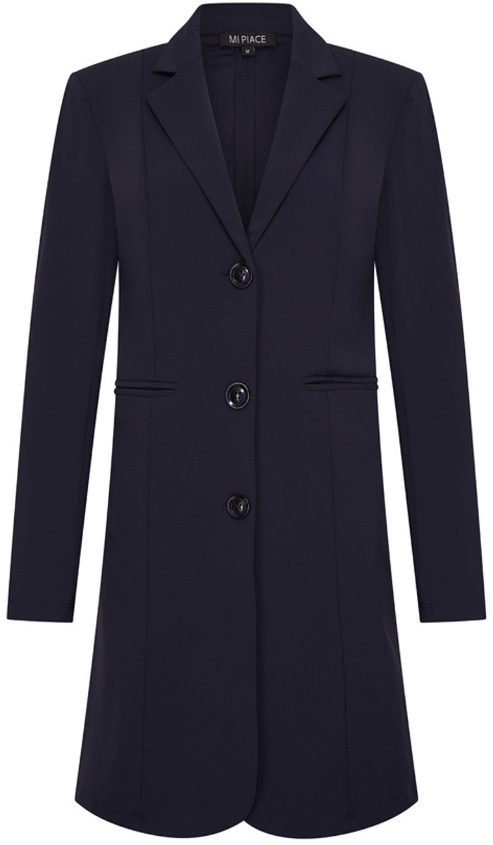MI PIACE - Travel Lange Blazer Uni 2132 Dark Blue - Maat : M