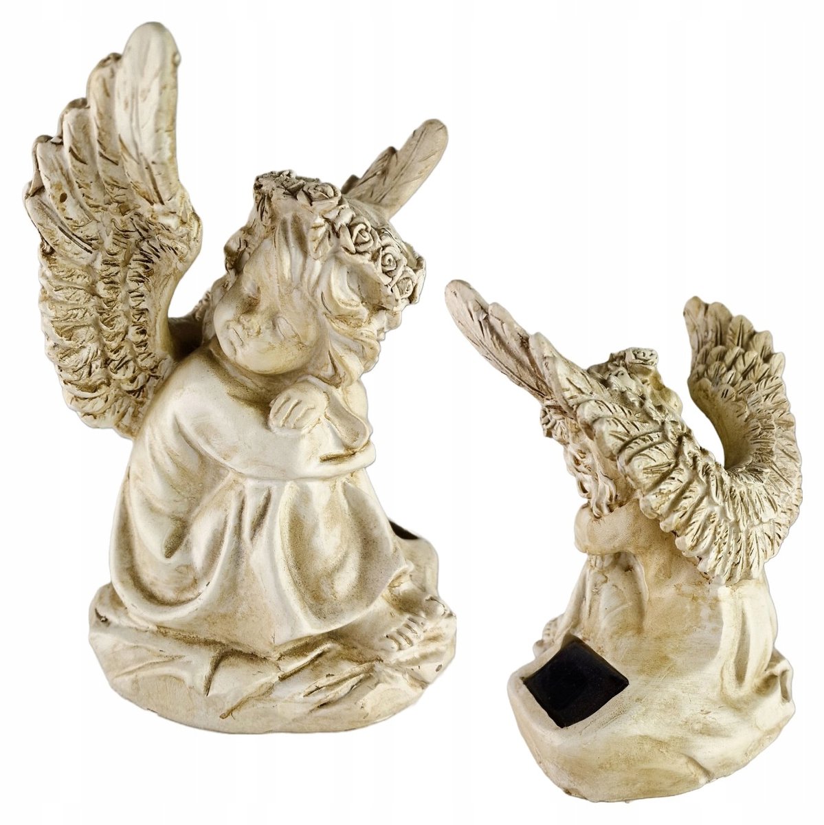 Zonne-engel graflicht met lichtgevende kroon, 16 cm