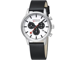 Mondaine MSD.41410.LBV Neo Heren Chronograaf Zwart Vegan Leer