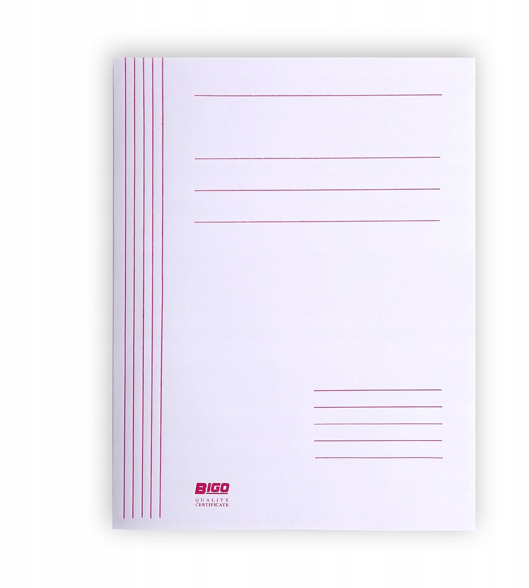Bigo A4 Dossier, Wit, Zonder Vouw, 40 mm capaciteit