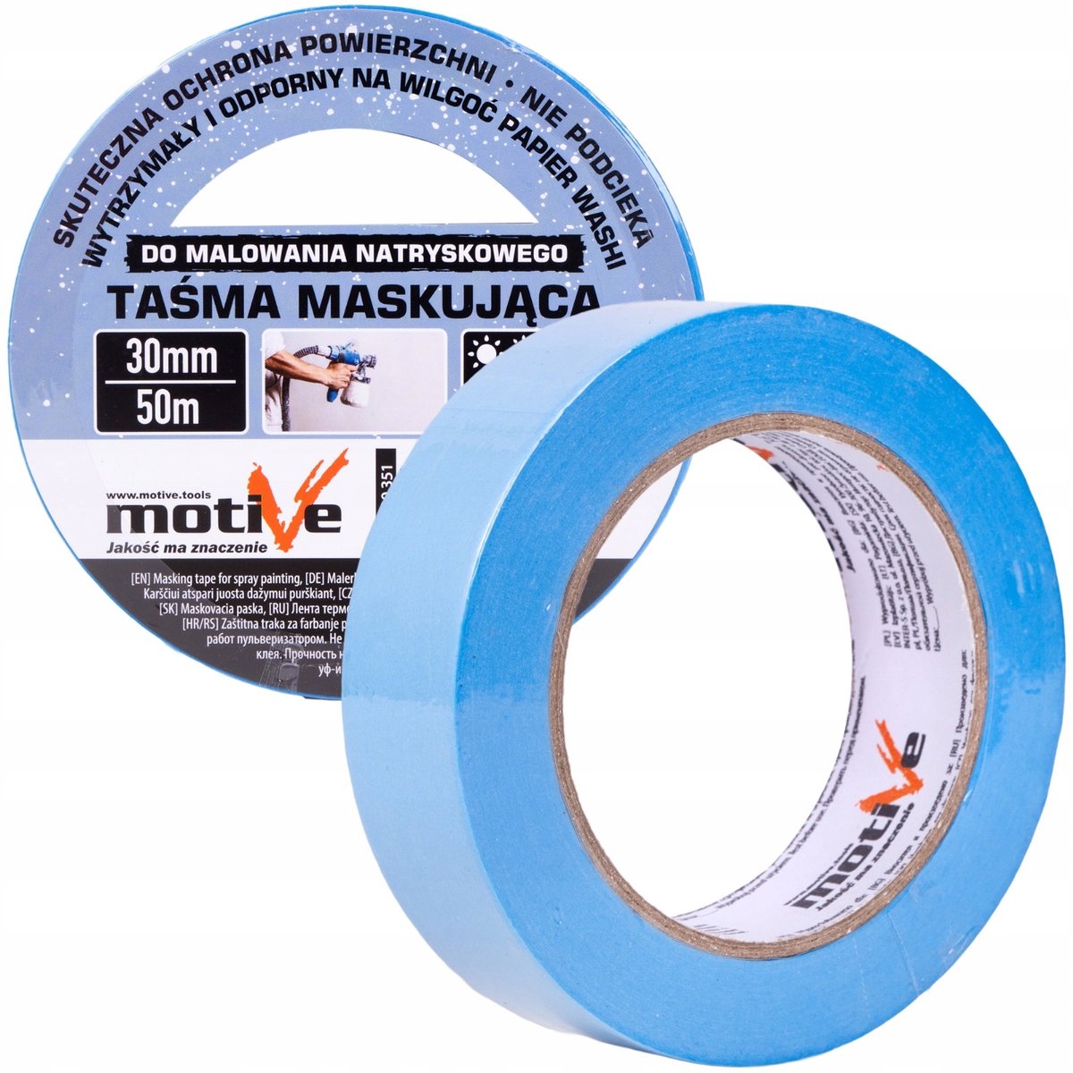Motief Afplaktape Washi vooor Spuitverf - 30mm x 50m