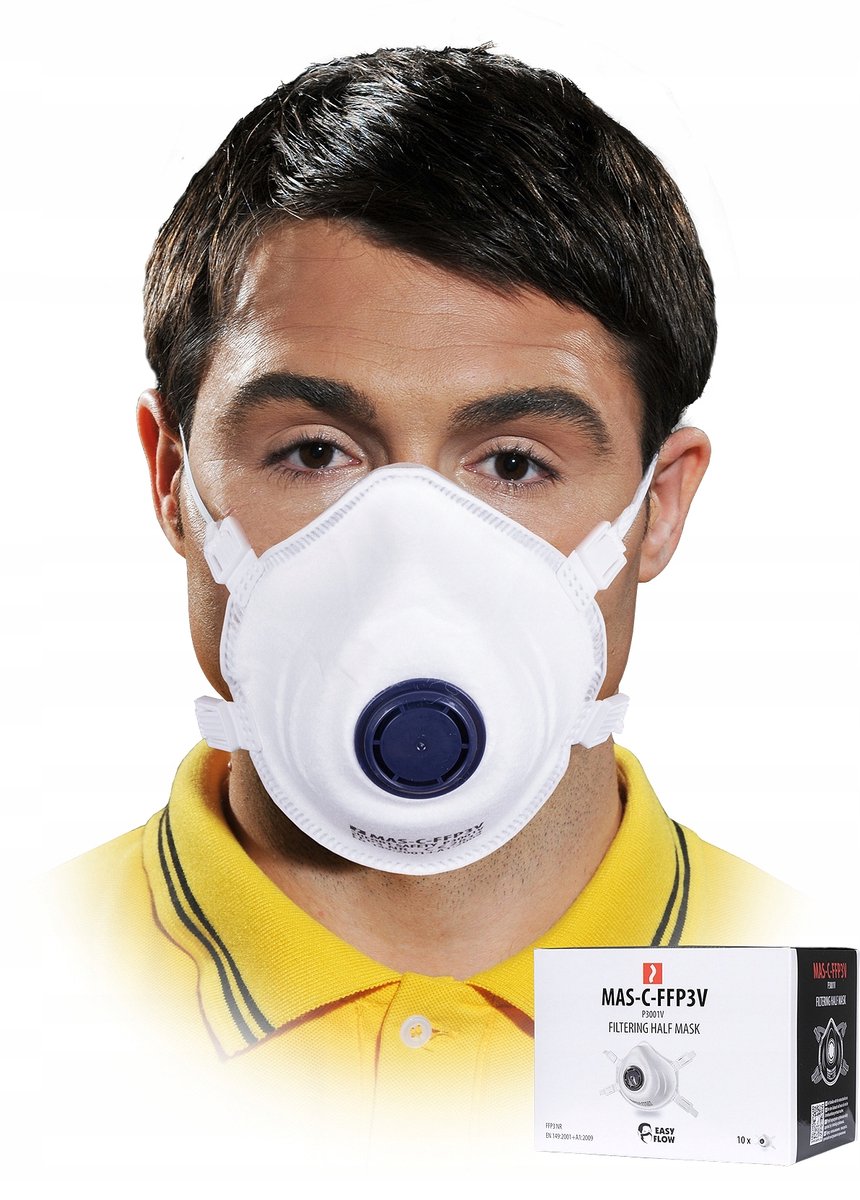 Reis FFP3 Halfmasker met Ventiel - Ademhalingsbescherming