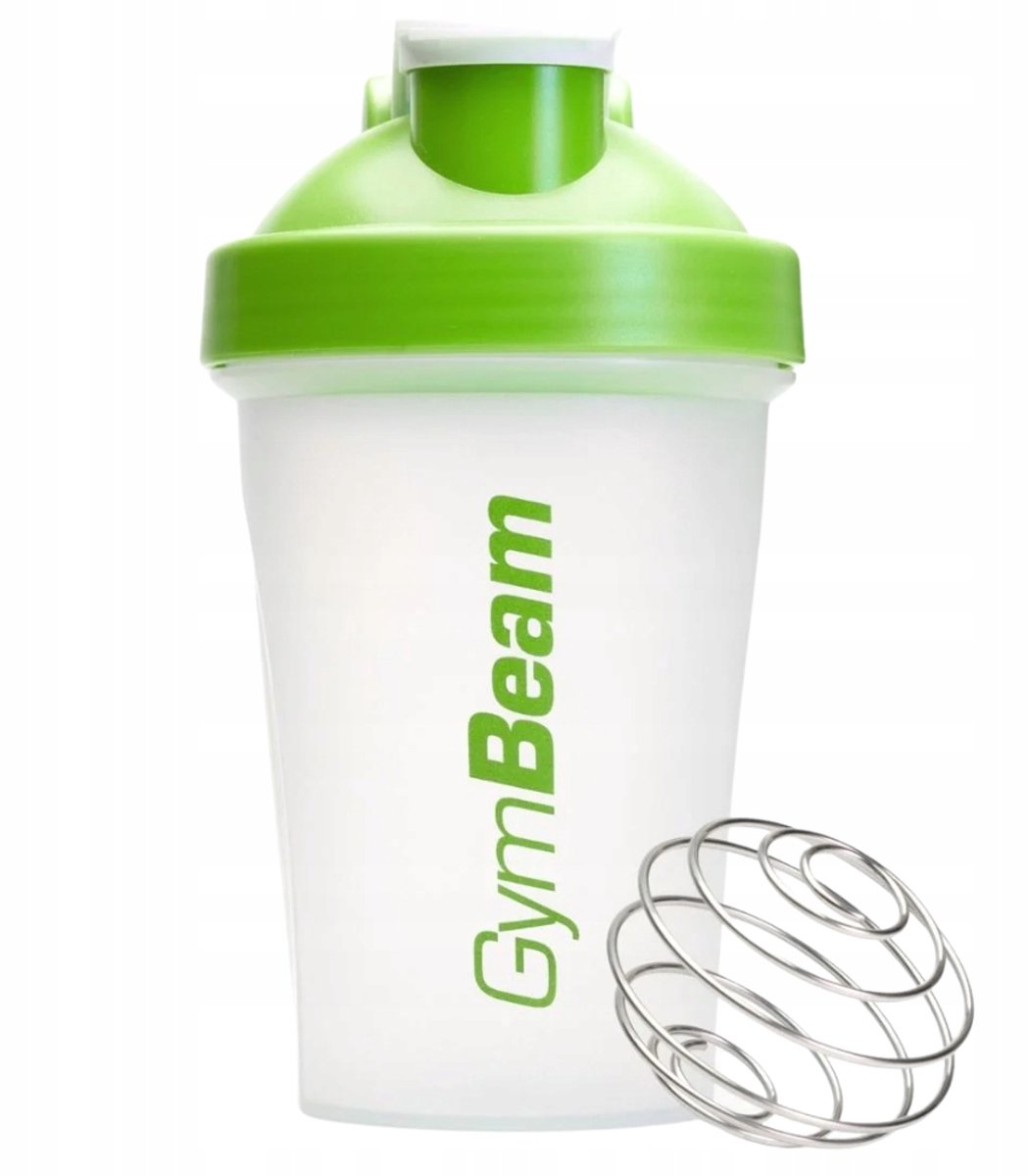 Transparante Groene Shaker 400ml met RVS Mixbal