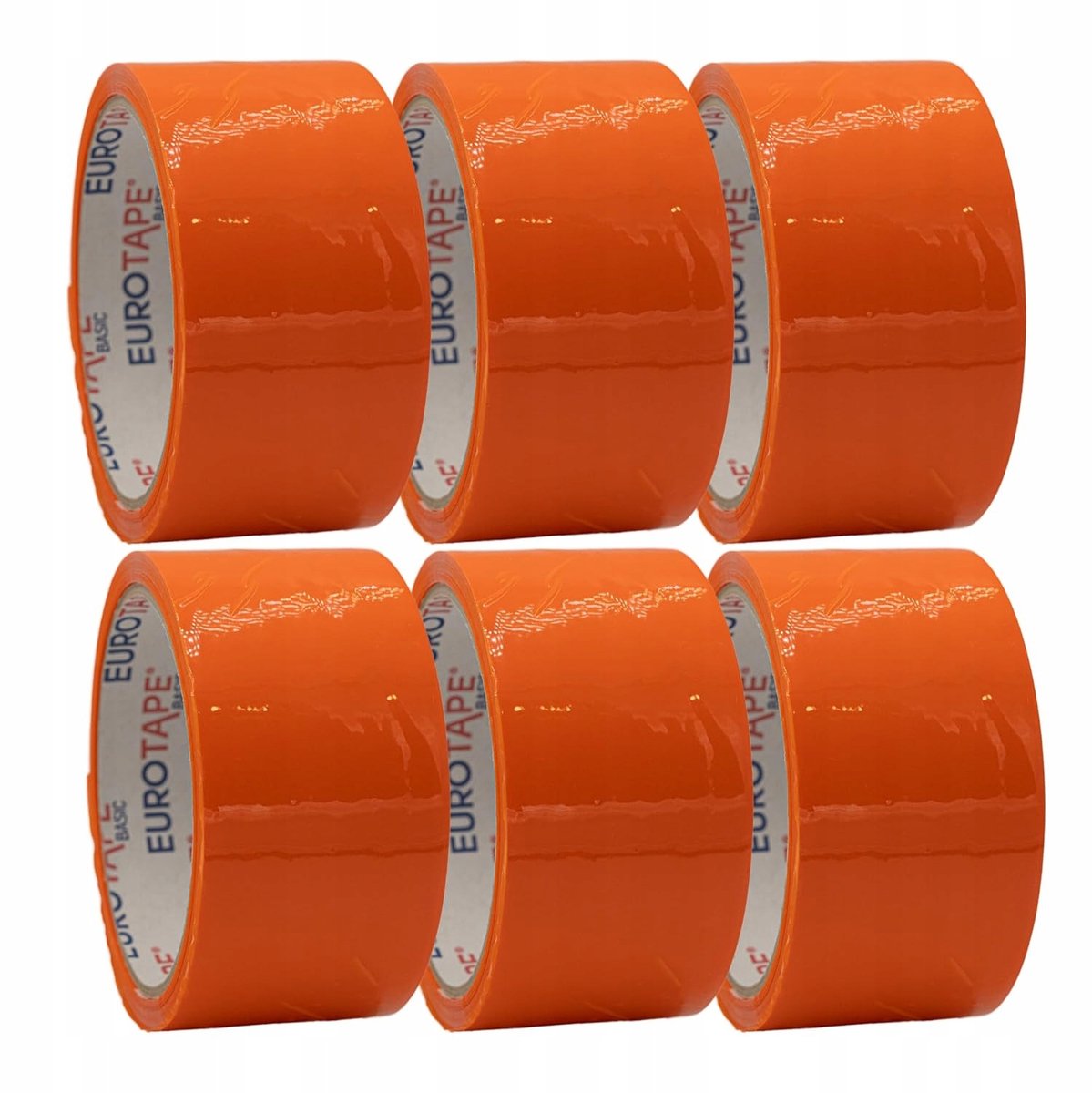 Oranje Pakkingstape Acryl - 6 Rollen 48mm x 45m