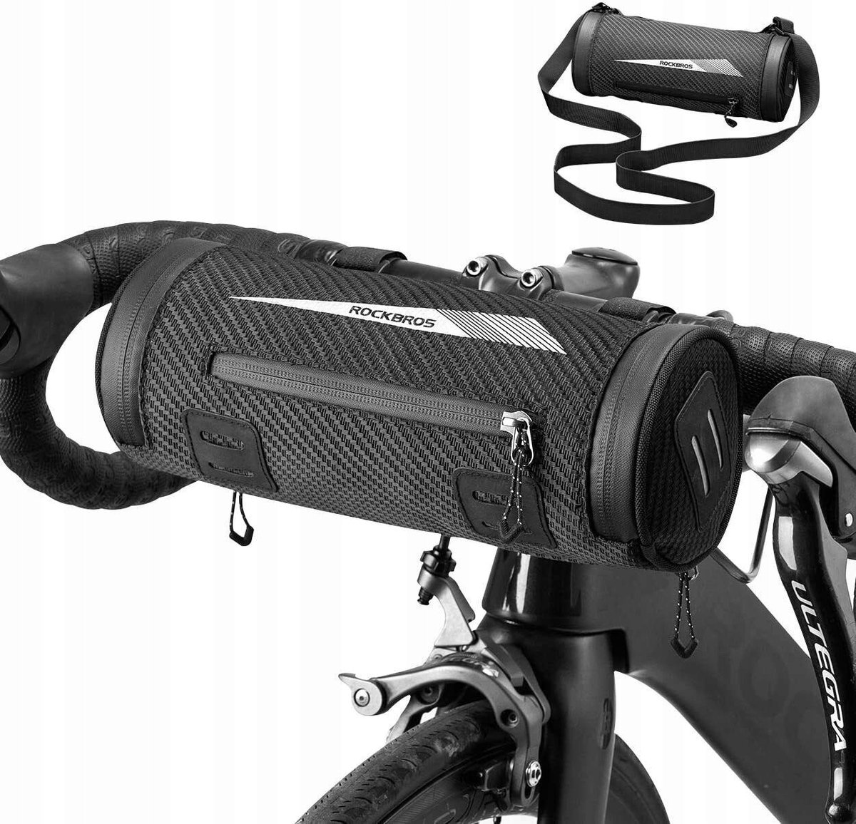 Rockbros 2L Fietstas - Stuur, Frame, Zadel, Schouder - Zwart