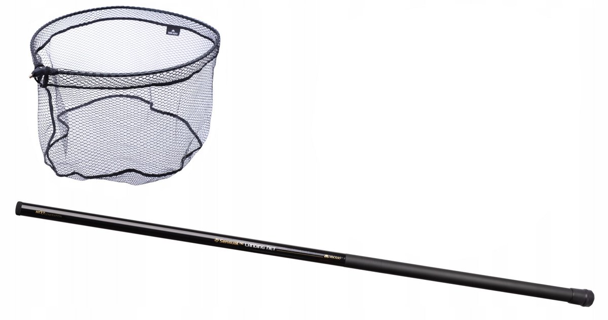 Mikado Telescoop Schepnet 2m met Rubberen Net - 60x50cm