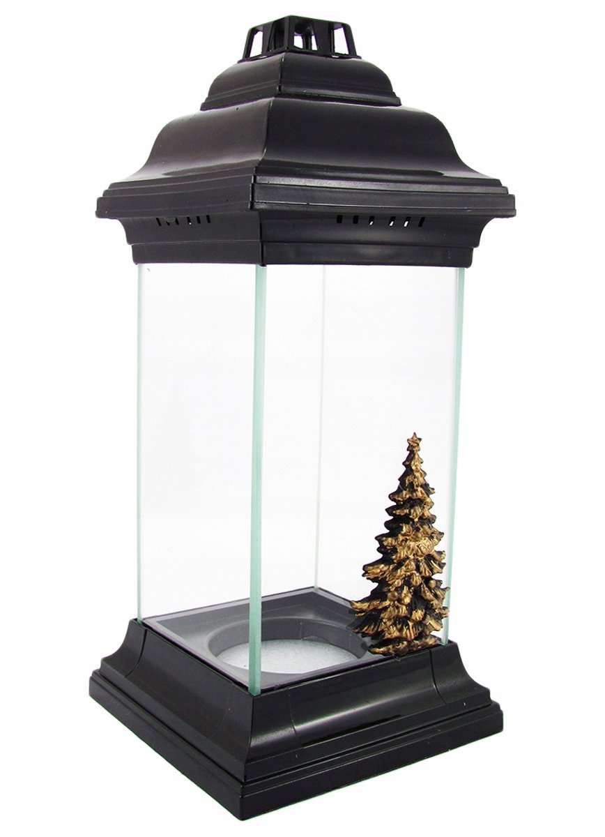 Kerstboom Lantaarn Glazen Graflicht - Decoratie voor de Feestdagen