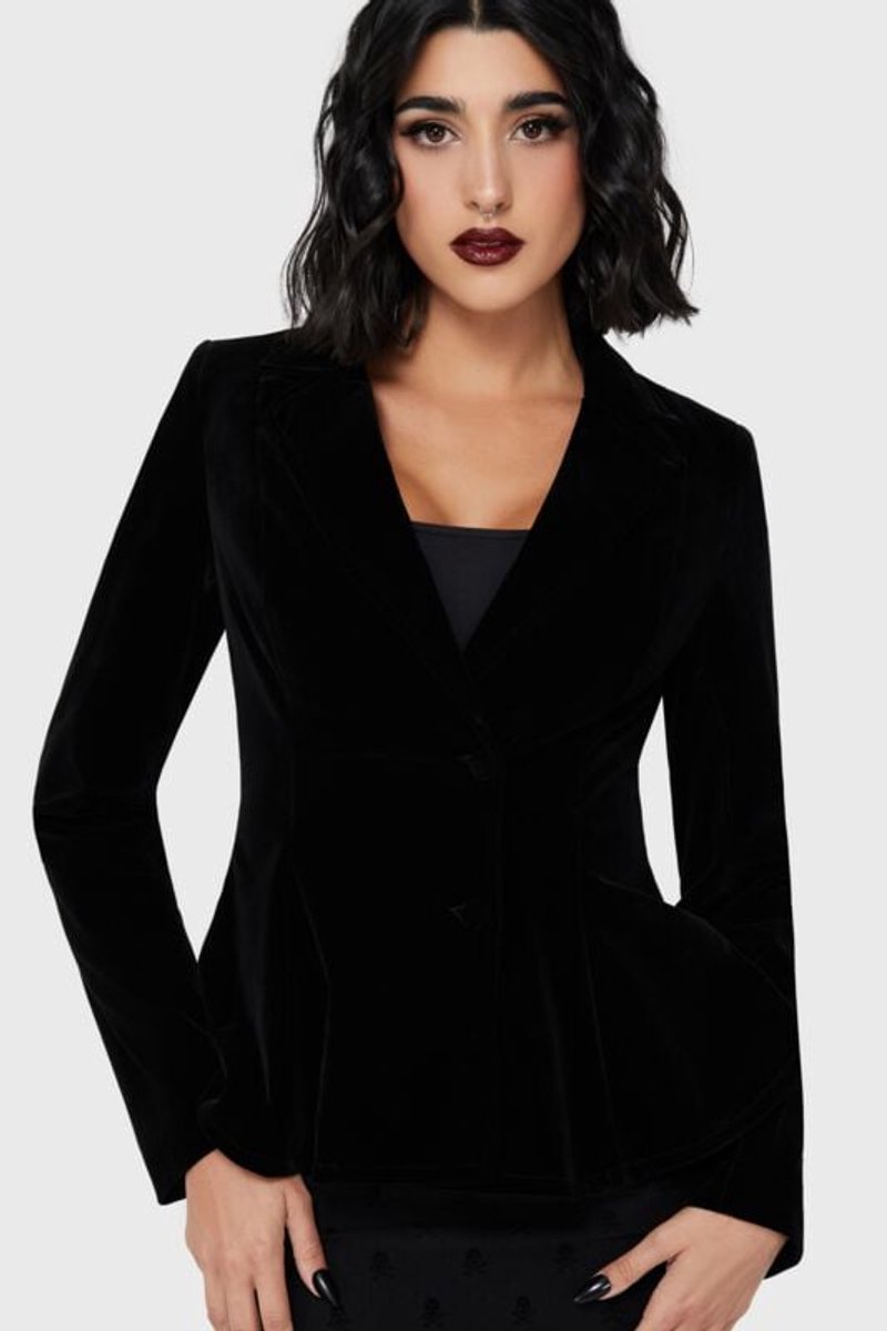 Killstar Veil Of Darkness Jacket Dames Blazer - zwart - XS