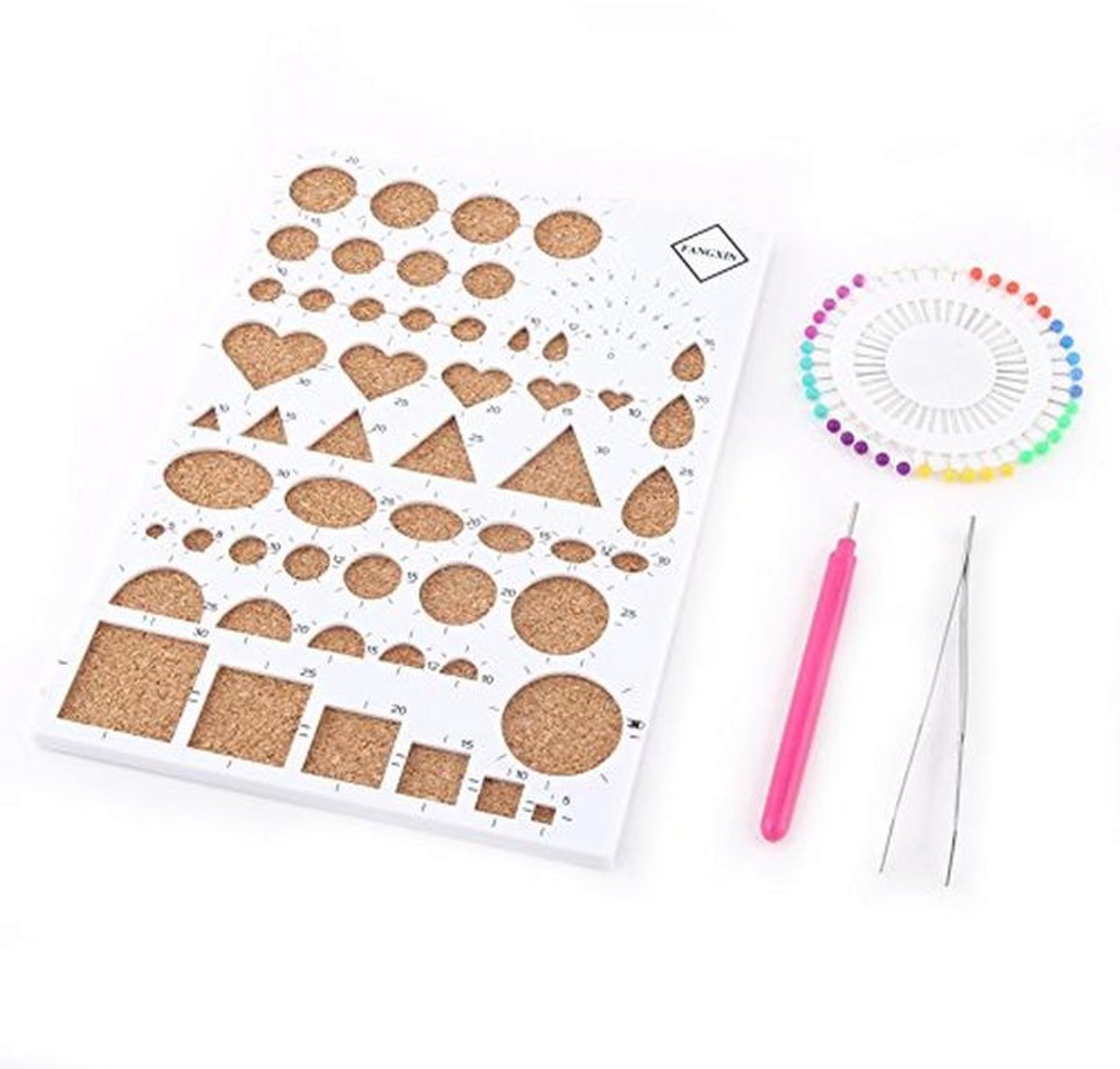 DIY Quilling Gereedschap Set met Cork Sjabloon en Tweezers