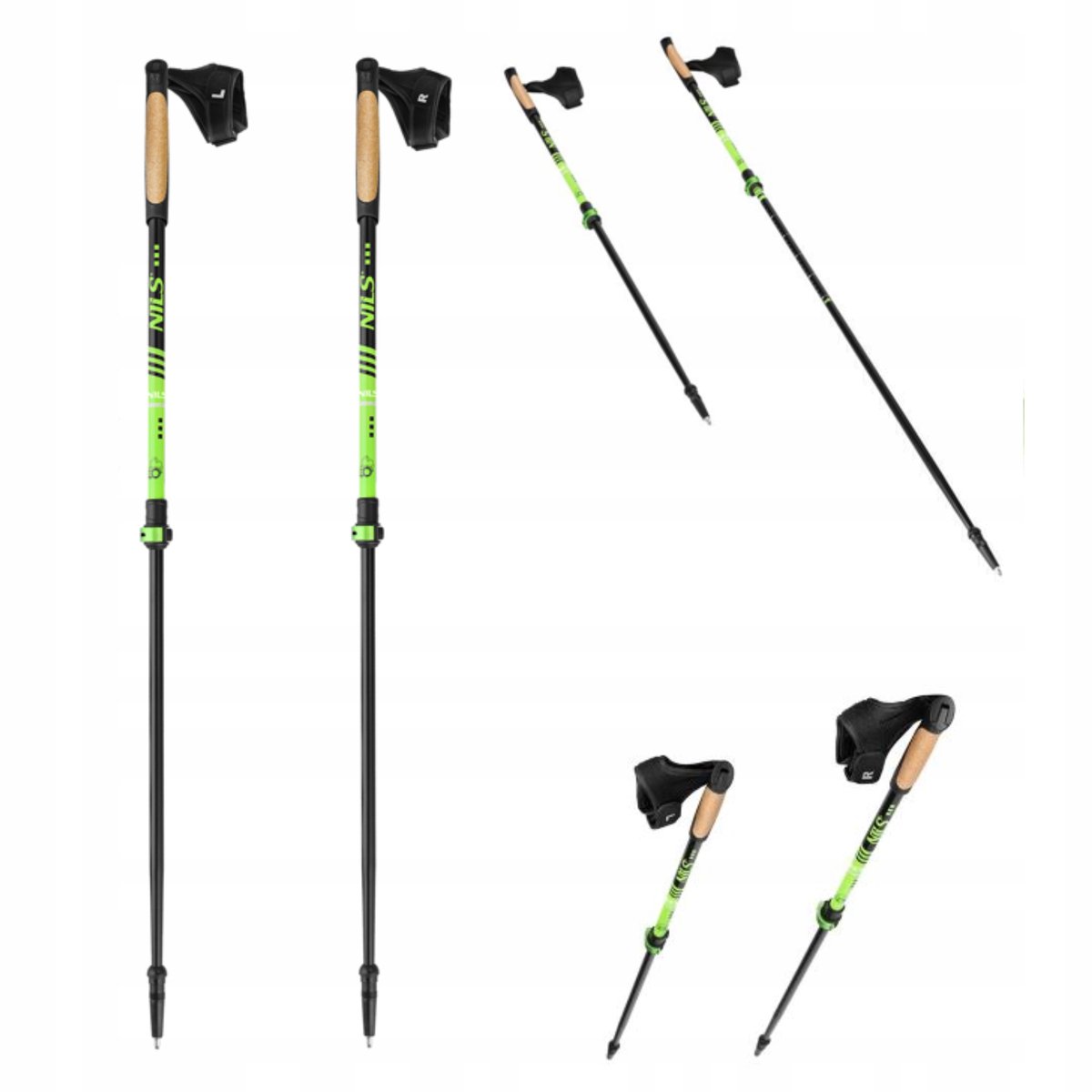 Verstelbare Nordic Walking Stokken NW8611 - Lichtgewicht Aluminium