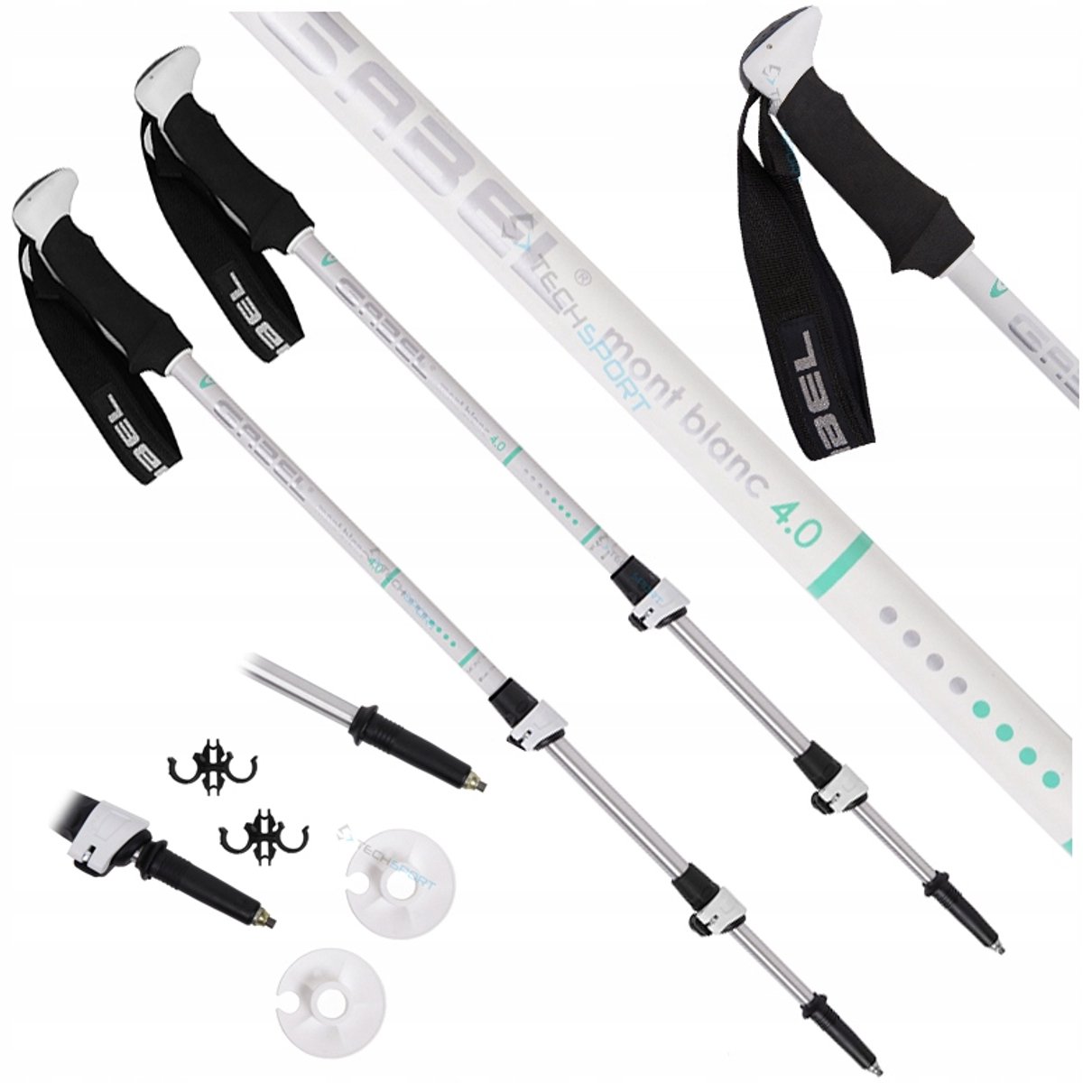 Gabel Mont Blanc 4.0 Lady Trekkingstokken - Lichtgewicht & Verstelbaar