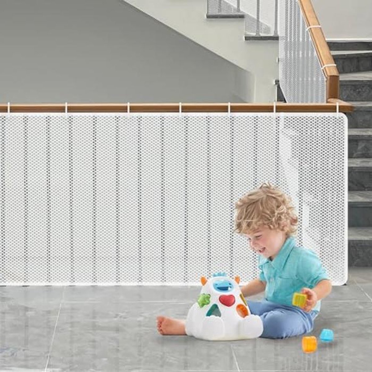 Veiligheidsnet voor Kinderen en Huisdieren - Bescherming voor Trappen en Balkons (300 x 90 cm)