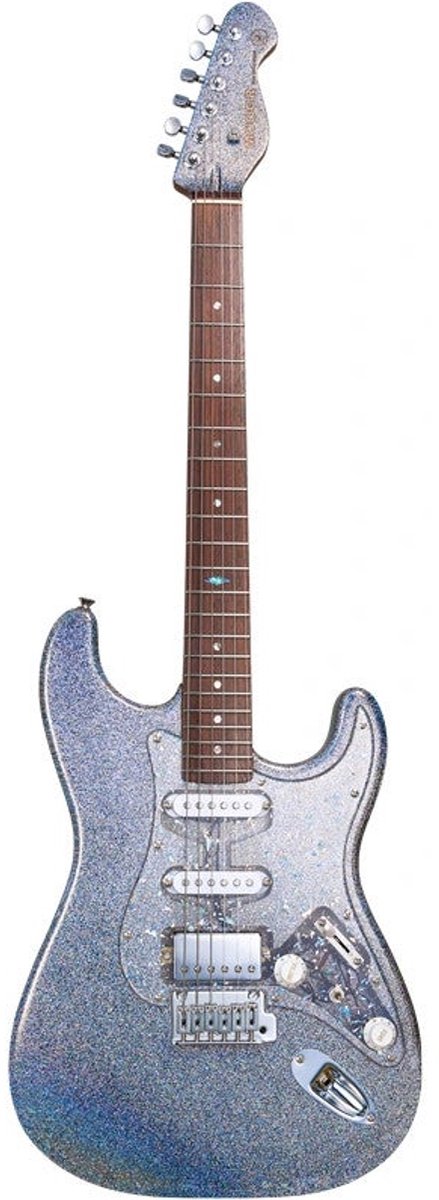 Mooer MSC50 Pro Guitar Magic Crystal elektrische gitaar met gigbag