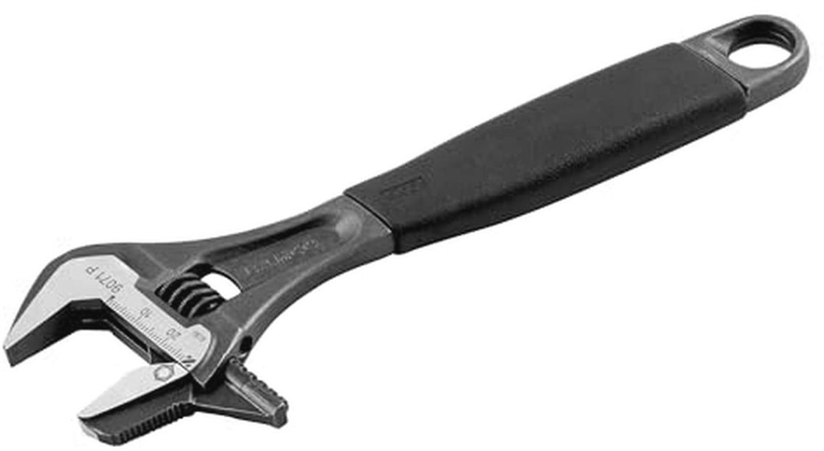 Verstelbare Pijpsleutel 30 cm met Ergo Handvat - Zwart