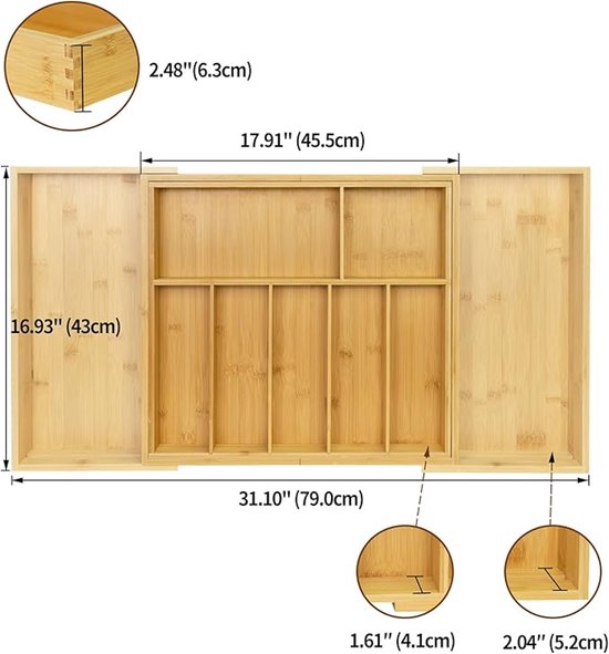 Orden je Keukenlade: De Zwarte Grootformaat Bestekbak Zilverwerk Organizer - Bestek Orden je Keukenlade: De Zwarte Grootformaat Bestekbak Zilverwerk Organizer - Bestek