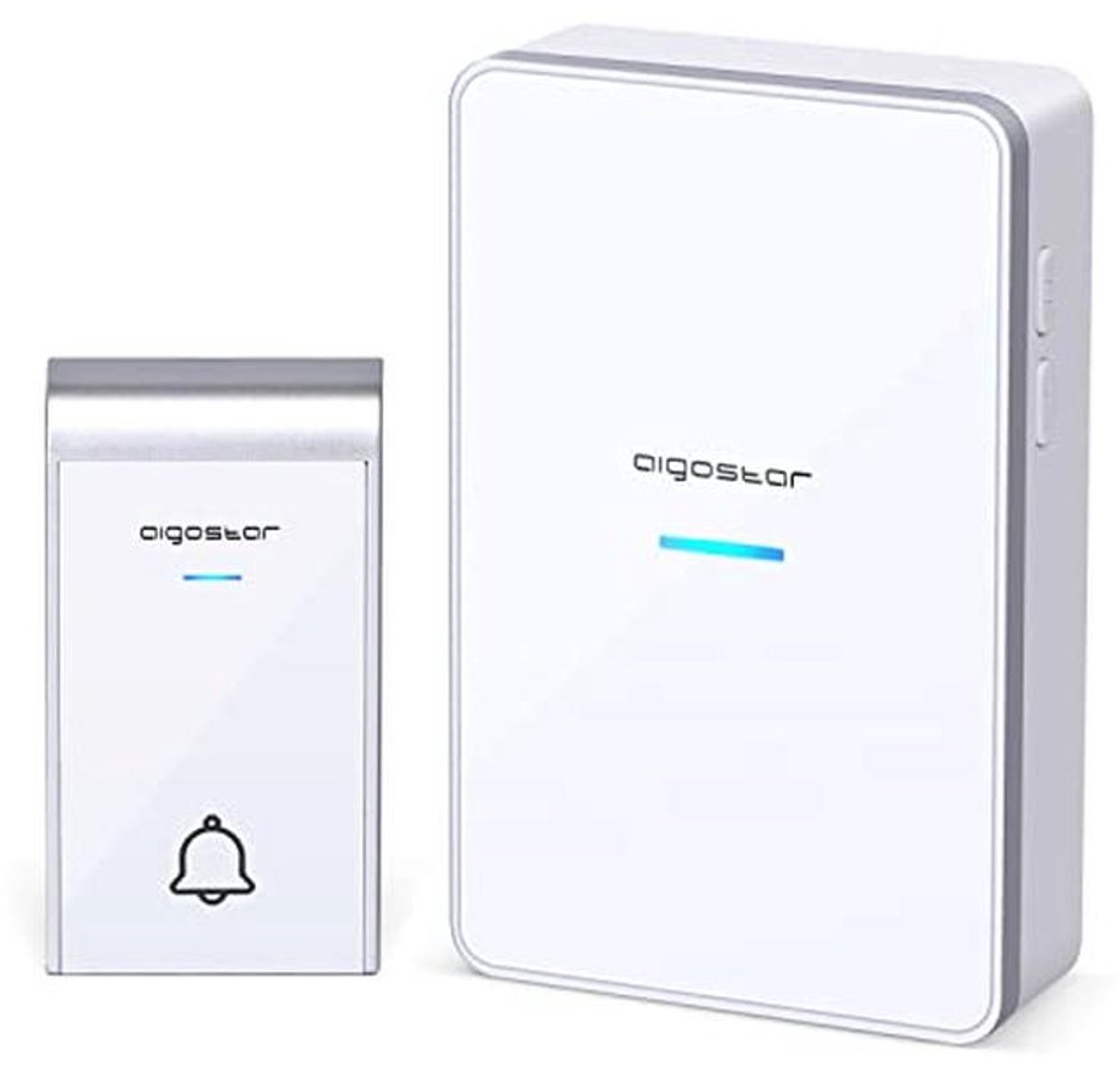 Draadloos Deurbelsysteem met 1 Ontvanger - Plug & Play - 3 Instelbare Volumes - 36 Melodieën - IP44 Waterproof - Wit