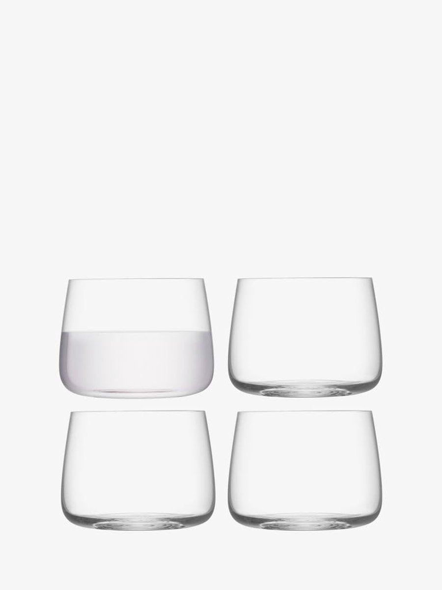 Unyqoos® Set van vier elegante glazen voor wijn, water en cocktails, 360 ml