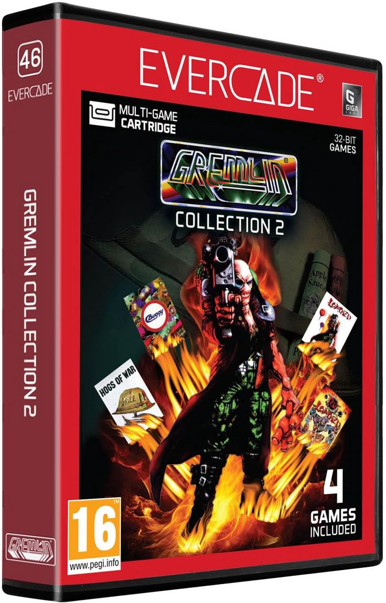 Gremlin Collection 2 – Evercade Cartridge met 4 klassieke 32-bit games – Actie, Strategie en Racing in één pakket