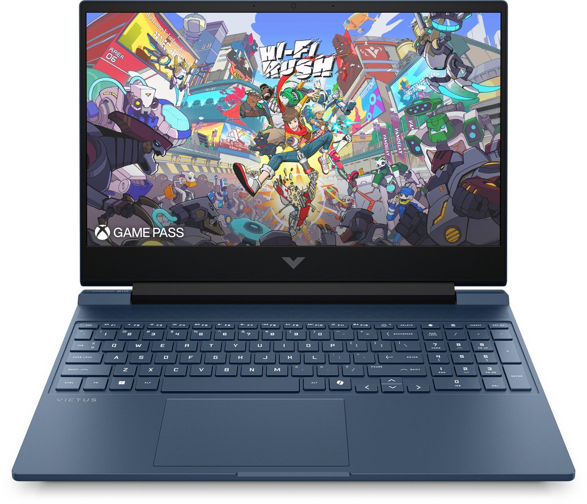 HP Victus Gaming Laptop 15-fb3354nd NLSgl Copilot+ PC AMD Ryzen AI 7 350 39,6 cm (15.6") Full HD 24 GB DDR5-SDRAM 1 TB SSD NVIDIA GeForce RTX 5060 Wi-Fi 6 (802.11ax) Windows 11 Home Blauw