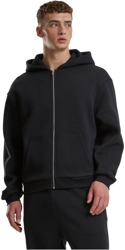 Urban Classics Heren Organic Full Zip Hoody, Heren Capuchontrui, verkrijgbaar in vele verschillende kleuren, maten S tot 5XL, zwart, L Urban Classics Heren Organic Full Zip Hoody, Heren Capuchontrui, verkrijgbaar in vele verschillende kleuren, maten S tot 5XL, zwart, L