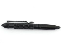 Tactische Pen voor Zelfverdediging en Noodsituaties - Aluminium Zwart