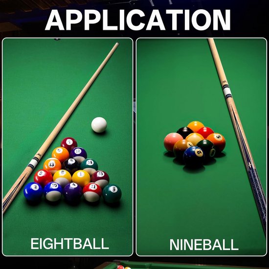 Pool Cue Stick Bruin - Klassieke Poolkeu voor Optimaal Speelgemak van Merkloos — afbeelding 4