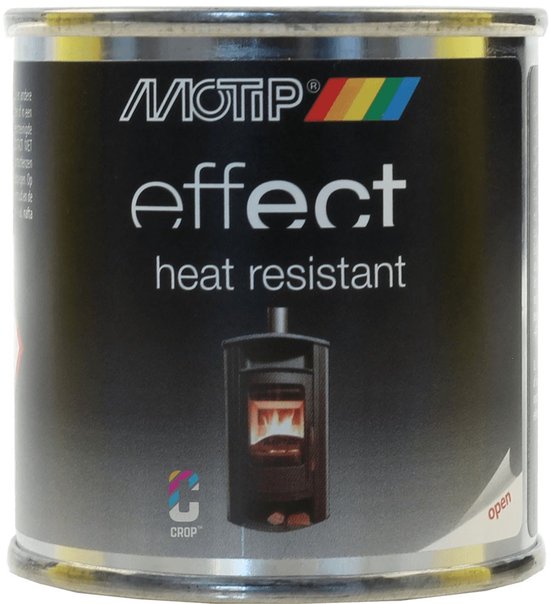 Peinture résistante à la chaleur MoTip 800ºC - Bidon 100ml - Zwart