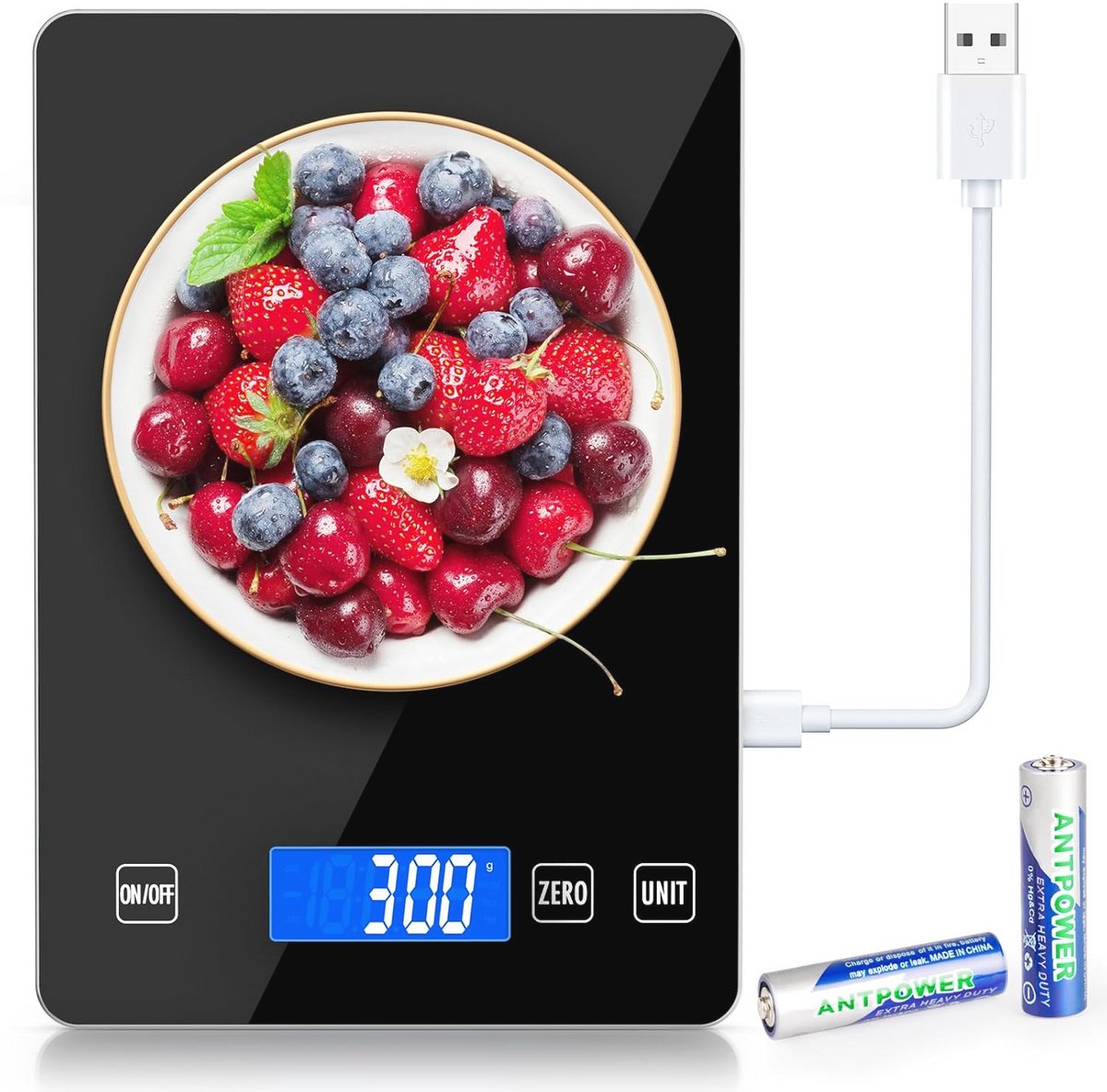 Digitale Keukenweegschaal met LCD-display voor Nauwkeurig Wegen