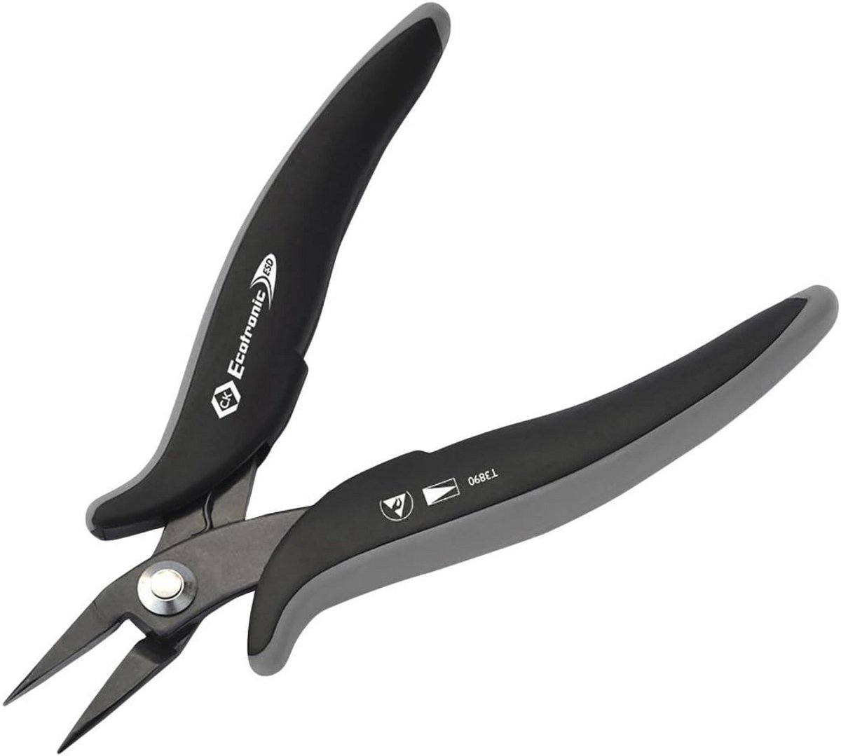 Ecotronic ESD Short Snipe Nose Pliers voor Micro-elektronica en Precisie Mechanics