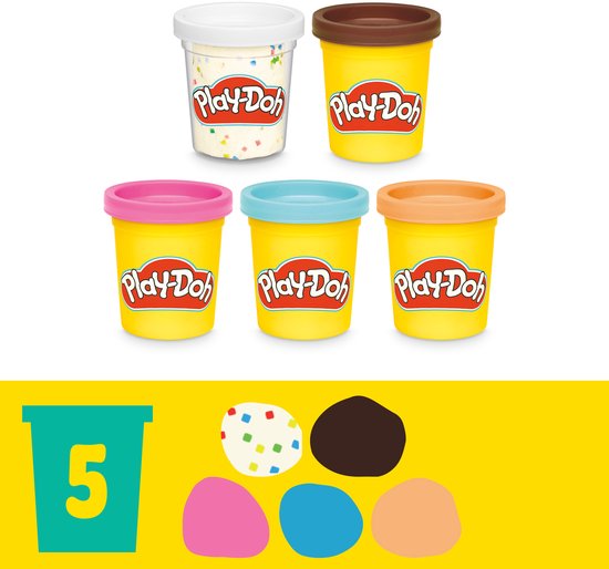 Play-Doh Donutshop-speelset, keukenspeelgoed, knutselen voor kinderen van 3+