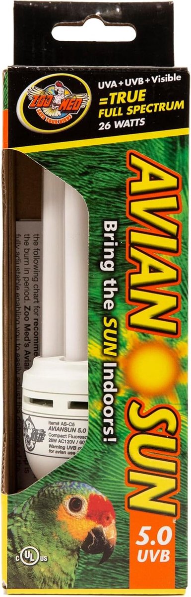UVB Compacte Fluorescentielamp Voor Vogels - 26 Watt