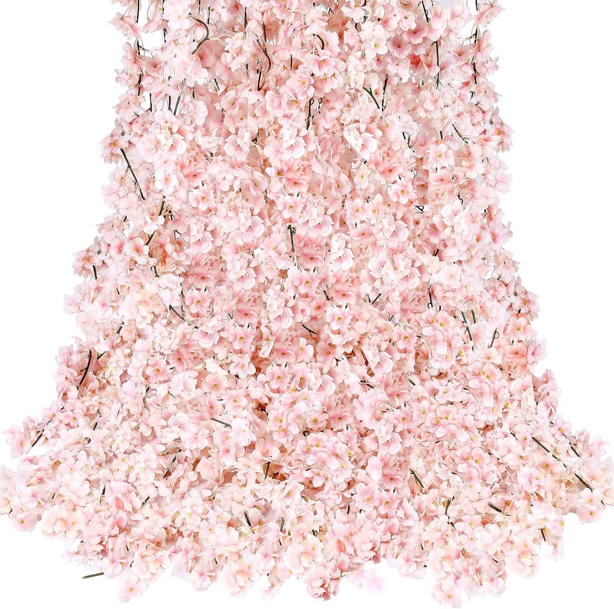 Kersenbloesem Slinger - Kunstbloemen Slag - Decoratie Huis - Levendig Uiterlijk - 8 Stuks - Roze