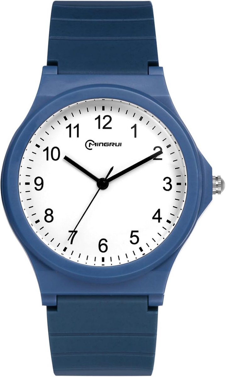 Kind Analoog Horloge met Siliconen Band - Waterdicht Polshorloge voor Jongens en Meisjes