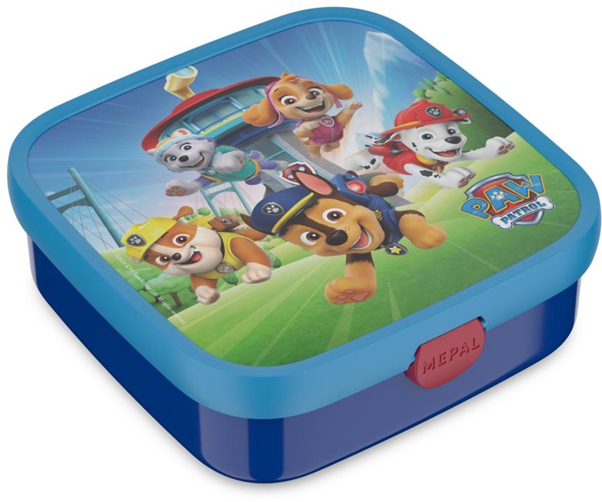 Mepal bento lunchbox groot Campus - 2x 200 + 1250 ml - Inclusief 2 uitneembare lekdichte bentobakjes & vorkje - Paw Patrol Pups