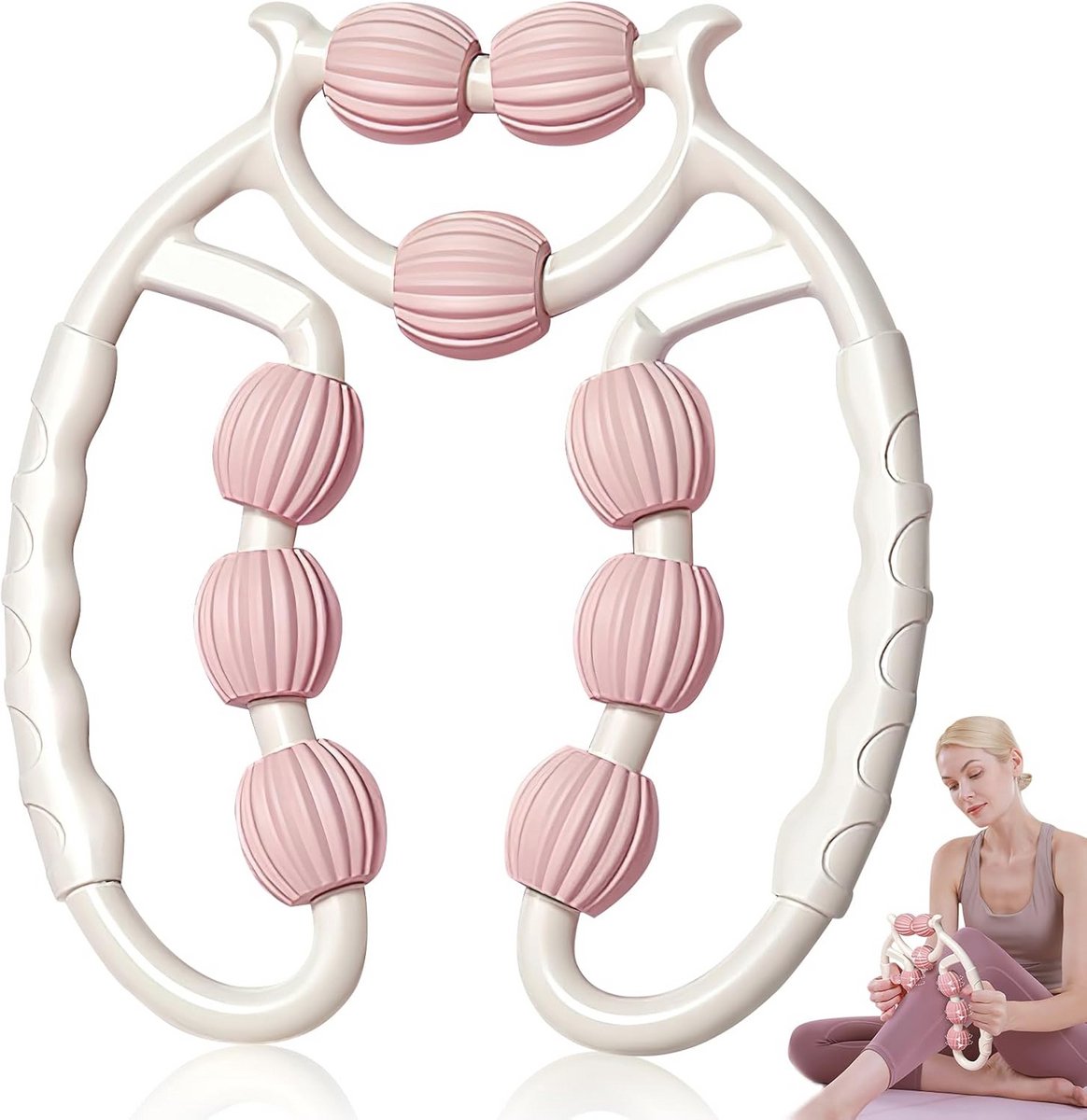 Massageroller voor benen en cellulitebehandeling | Effectieve massageroller met handvat voor ontspanning