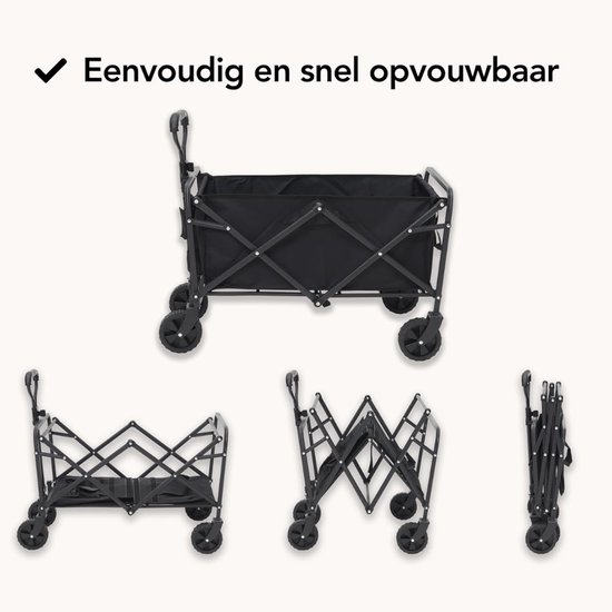VLSelect® Bolderkar - Bolderwagen - Strandkar - 100KG van Merkloos — afbeelding 2