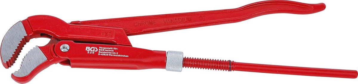Hoekbuistang 1,5 inch met 3-punts grip voor optimaal gebruiksgemak