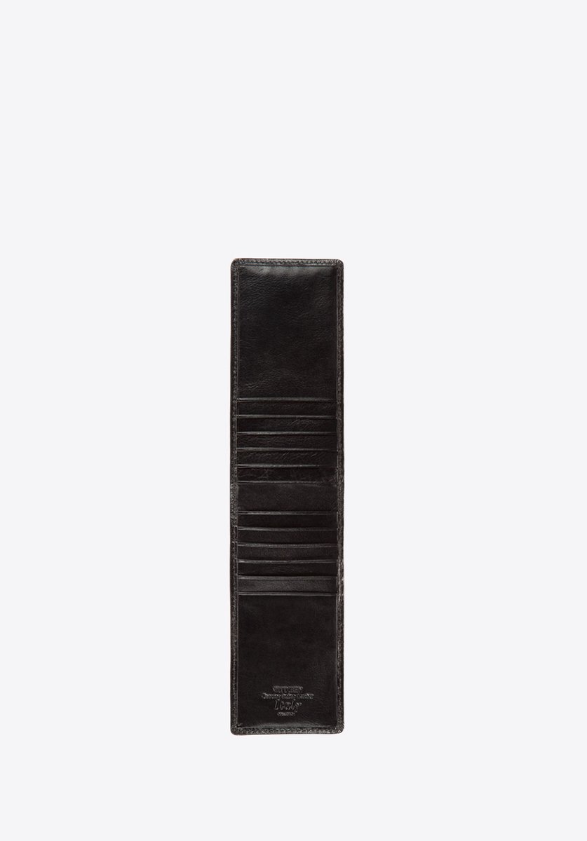 Wittchen Italy Collectie - Heren Lederen Kaartenhouder - Zwart - Ergonomisch Ontwerp - Innovatieve Voering