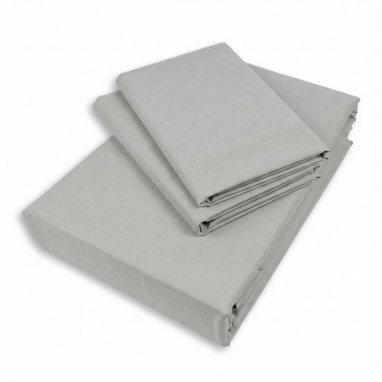 Housse de couette Tuur® 140x220 - 100% Coton Bio - Gris Timeless - Certifiée GOTS - Avec insert goulot de bouteille