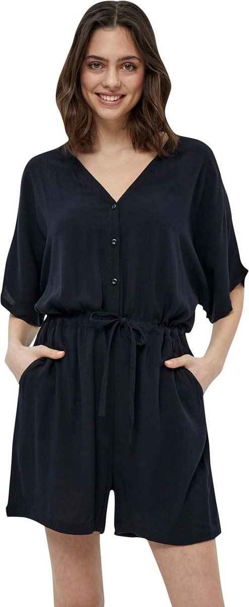 Dames Playsuit Jumpsuit met V-hals en Strikdetail
