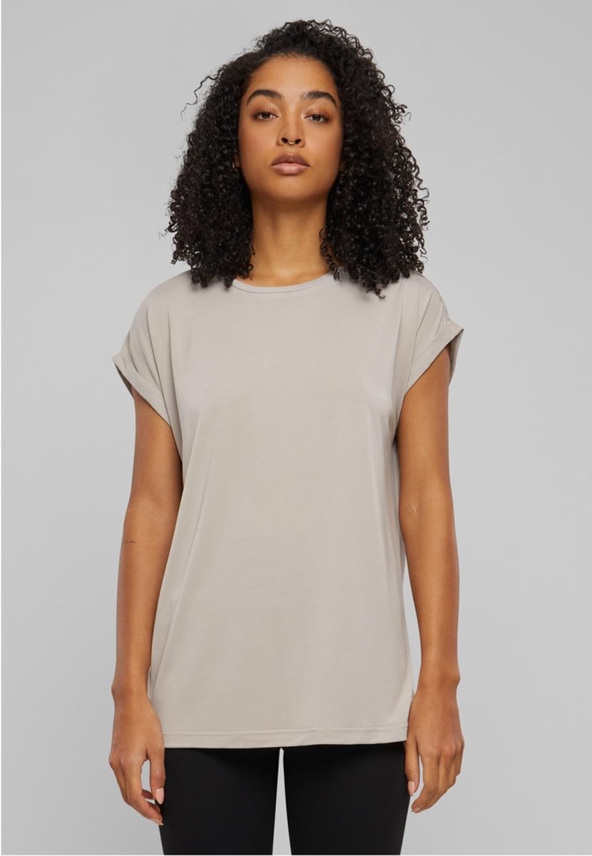 Urban Classics Modal Extended Shoulder Dames Tshirt L Gebroken Creme